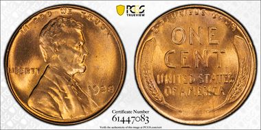 1938 1C MS65RD