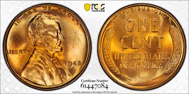 1942 1C MS65RD