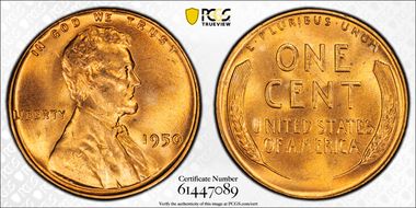 1950 1C MS66RD