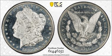 1880-S $1 MS63PL