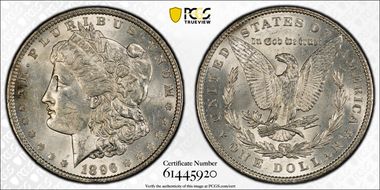 1896 $1 AU58