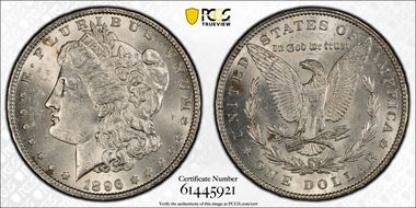 1896 $1 MS62