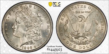 1896 $1 MS63