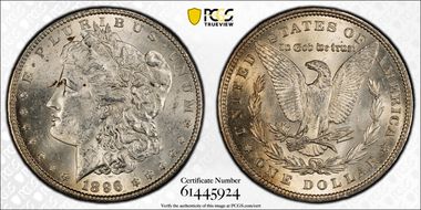 1896 $1 MS62