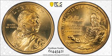 2022-D $1 Native American, Position B MS68