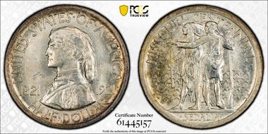 1921 50C Missouri, 2*4 MS64