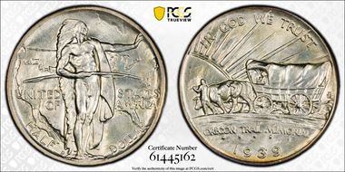 1939-D 50C Oregon MS66