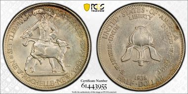 1938 50C New Rochelle N1