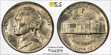 1945-P 5C TDR, FS-803 MS65FS