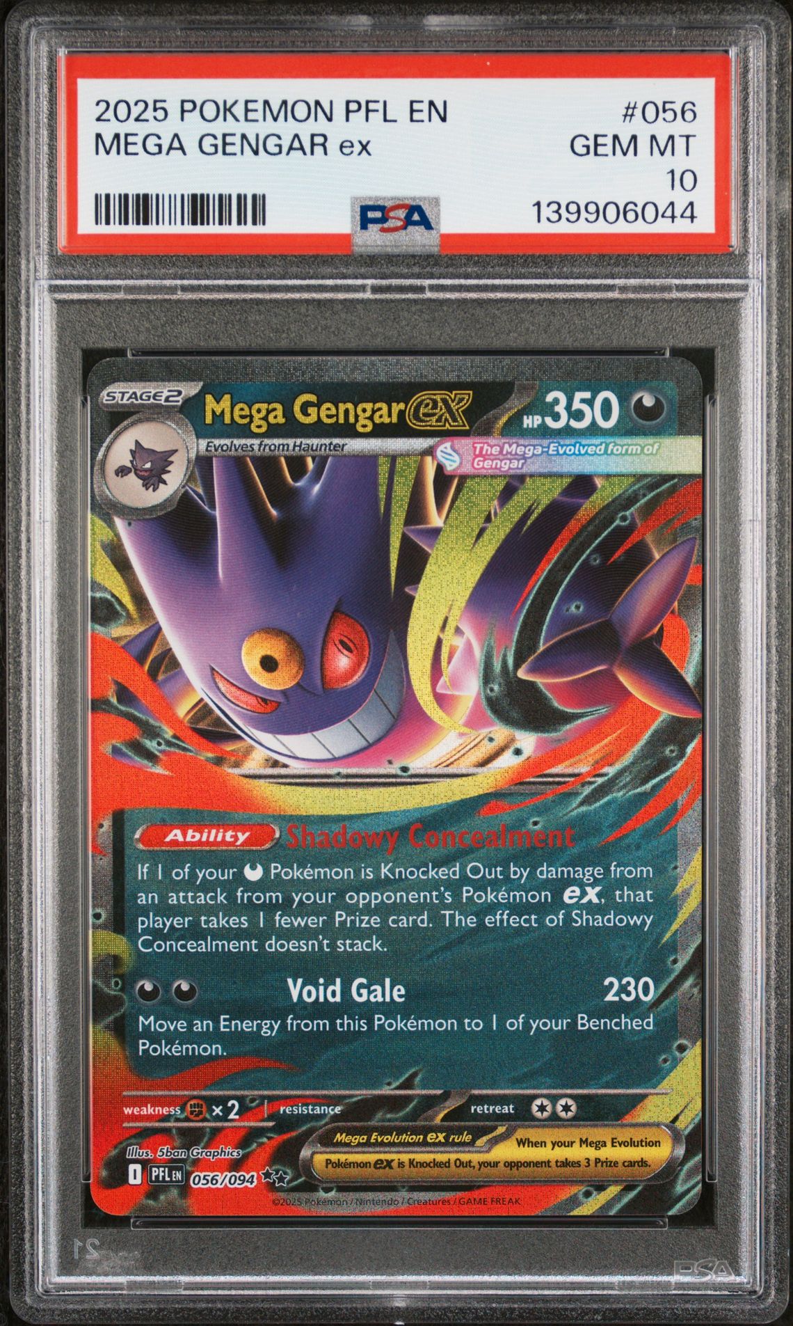 2025 Pokemon #056 Mega Gengar EX front