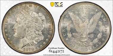 1878 7TF $1 VAM 79, Fill in 8s MS62