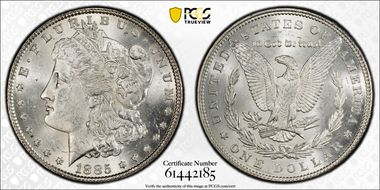 1885 $1 MS63