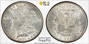 1901-S $1 AU58