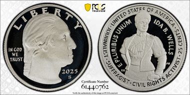 2025-S 25C Ida B. Wells Silver Limited Edition Proof Set - First Strike PR69DCAM
