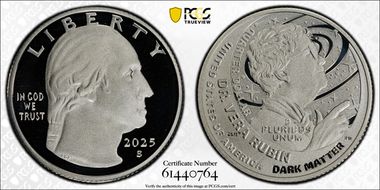 2025-S 25C Dr. Vera Rubin Silver Limited Edition Proof Set - First Strike PR69DCAM