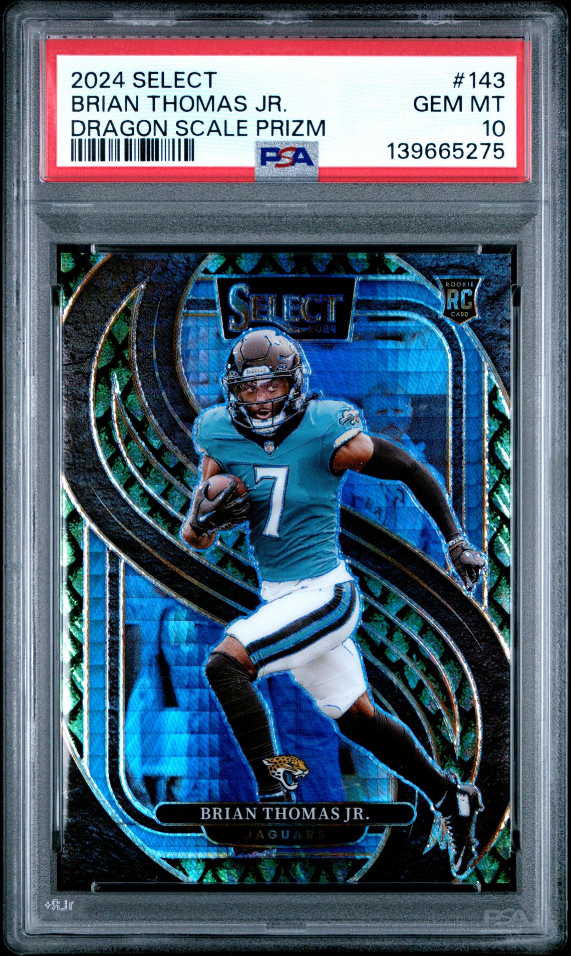 2024 Panini PANINI SELECT DRAGON SCALE PRIZM #143 Brian Thomas Jr. front