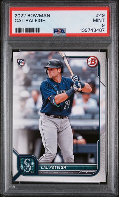 2022 Bowman #49 Cal Raleigh front