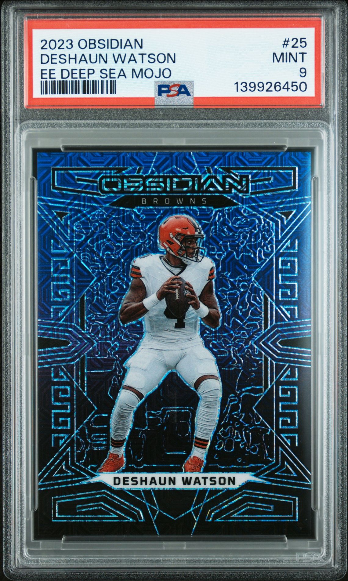 2023 Panini PANINI OBSIDIAN EE DEEP SEA MOJO #25 Deshaun Watson front