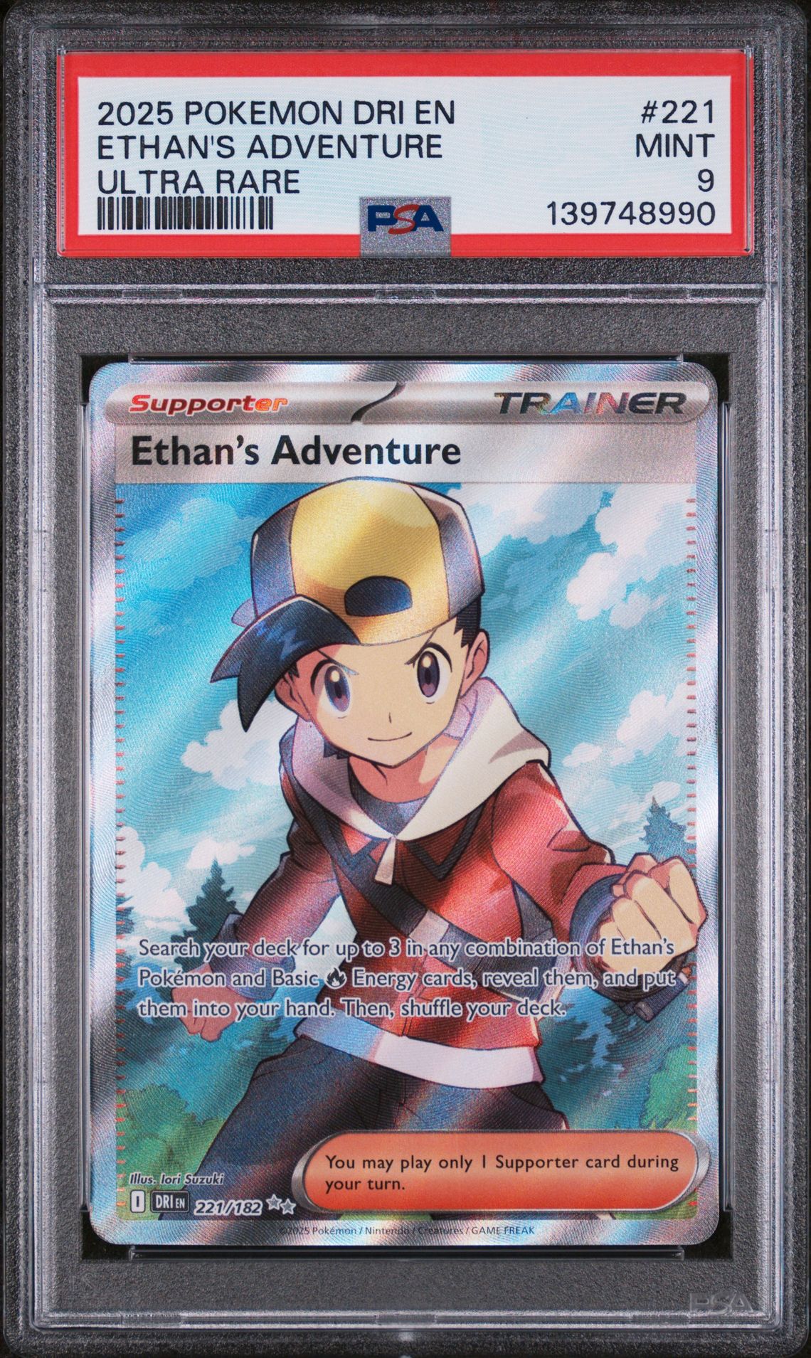 2025 Pokemon POKEMON DRI EN-DESTINED RIVALS ULTRA RARE #221 Ethan's Adventure front