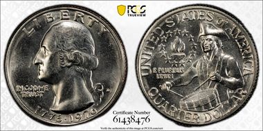 1976-D 25C Clad MS64