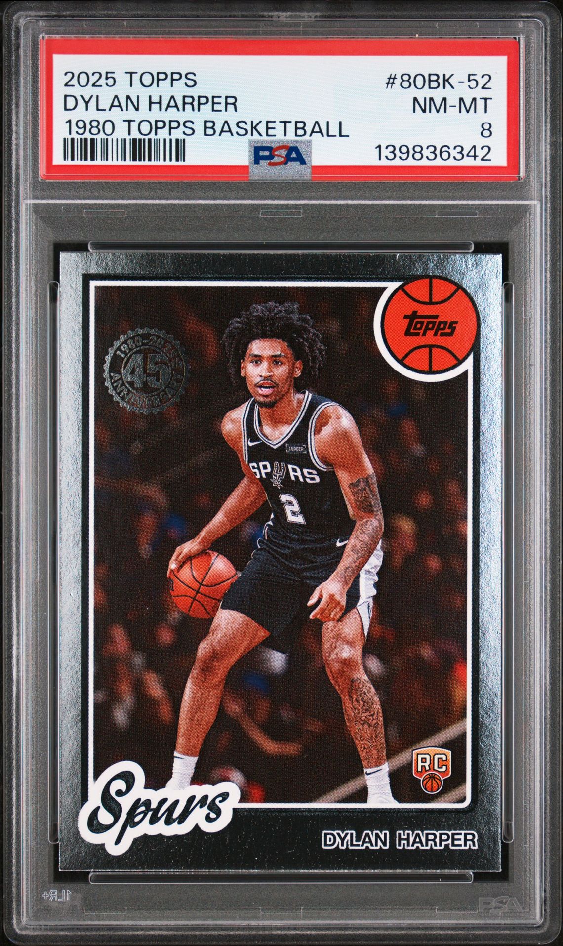 2025 Topps TOPPS 1980-81 TOPPS BASKETBALL #80BK-52 Dylan Harper front