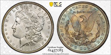 1887 $1 MS65