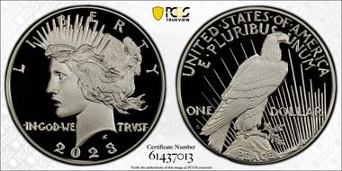 2023-S $1 Peace Dollar PR70DCAM