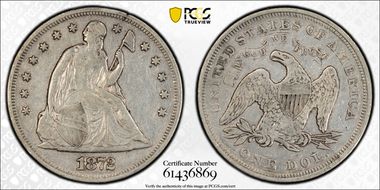 1872 $1 N1