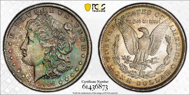 1884-O $1 MS64