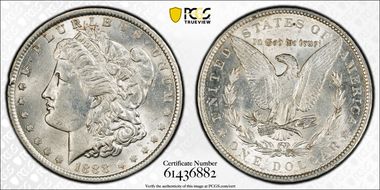 1888 $1 AU58