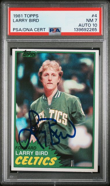 1981 TOPPS 4 LARRY BIRD