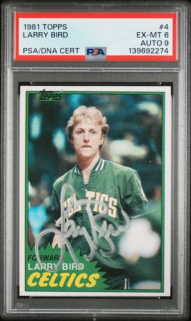 1981 TOPPS 4 LARRY BIRD