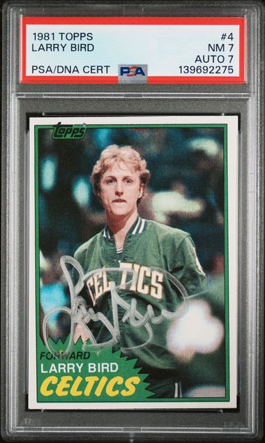 1981 TOPPS 4 LARRY BIRD
