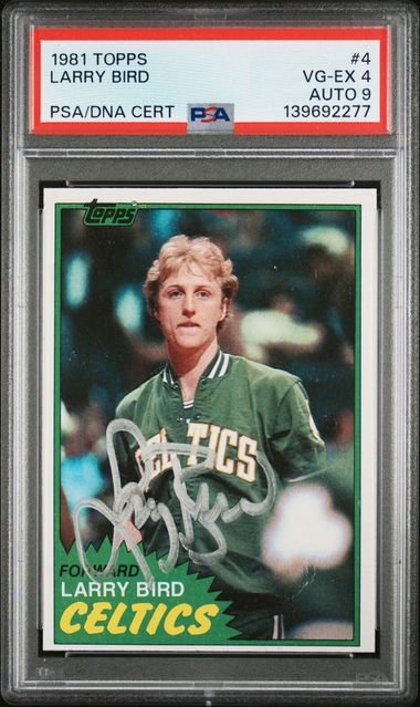 1981 TOPPS 4 LARRY BIRD