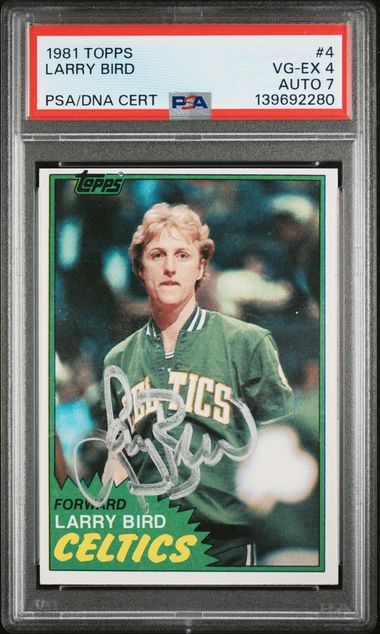 1981 TOPPS 4 LARRY BIRD