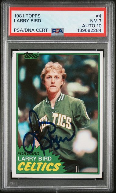 1981 TOPPS 4 LARRY BIRD