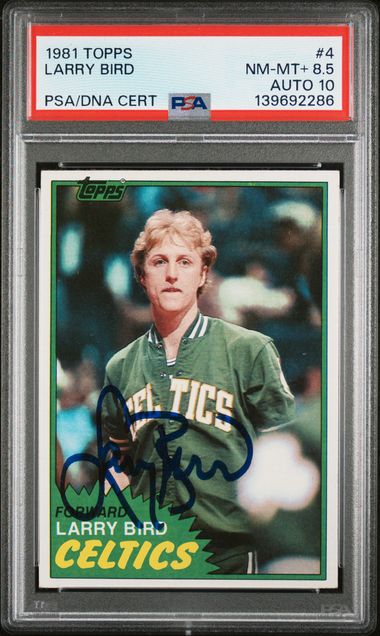 1981 TOPPS 4 LARRY BIRD