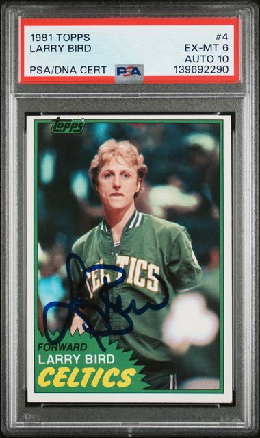 1981 TOPPS 4 LARRY BIRD