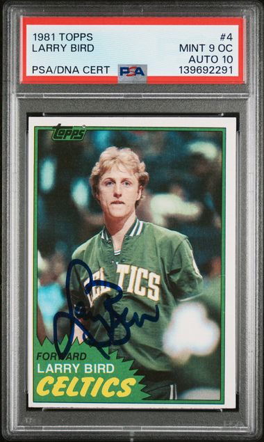 1981 TOPPS 4 LARRY BIRD