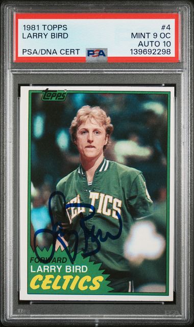 1981 TOPPS 4 LARRY BIRD