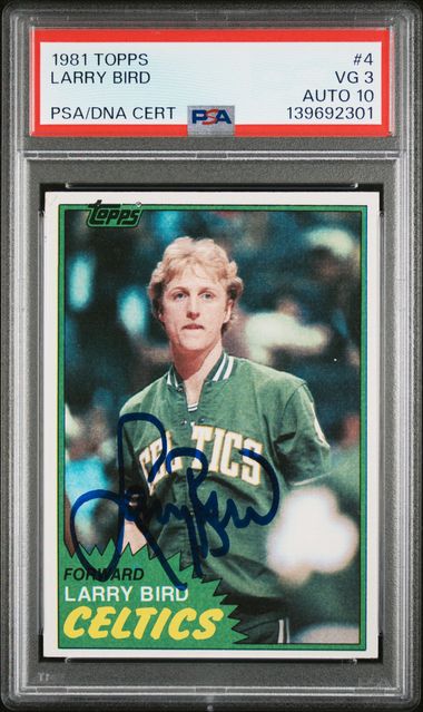 1981 TOPPS 4 LARRY BIRD