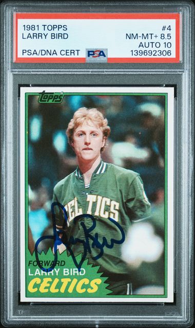 1981 TOPPS 4 LARRY BIRD