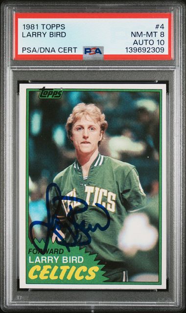 1981 TOPPS 4 LARRY BIRD