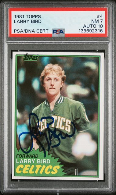 1981 TOPPS 4 LARRY BIRD
