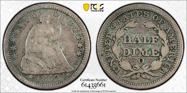 1853-O 10C Arrows VG8