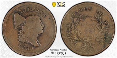 1795 1/2C Punctuated Date, PE VF20BN