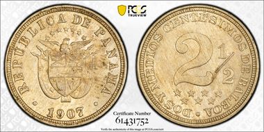 1907 2 1/2C MS63