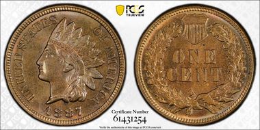 1887 1C MS64BN