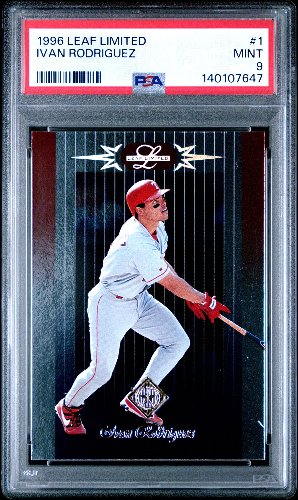1996 Leaf LEAF LIMITED #1 Ivan Rodriguez front