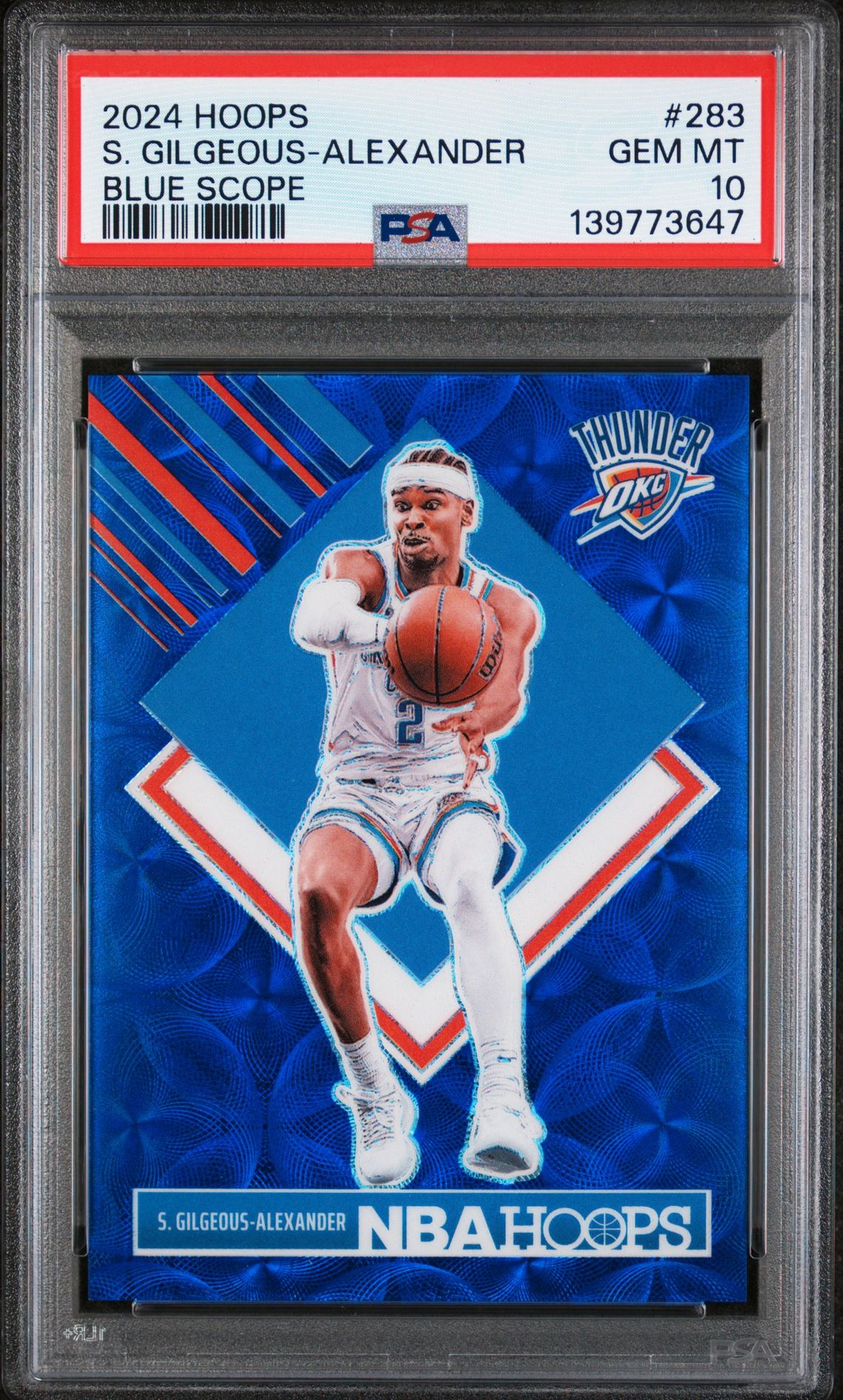 2024 Panini PANINI NBA HOOPS BLUE SCOPE #283 S. Gilgeous-Alexander front